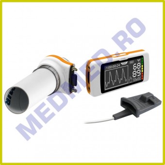 Spirometru MIR - Spirodoc cu turbina reutilizabila (Spirometer + Oximeter)