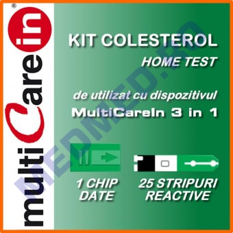 TESTE COLESTEROL - 25 TESTE - compatibile MULTICARE IN