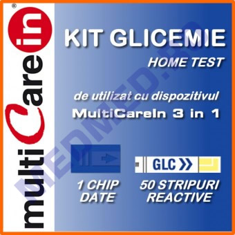 TESTE GLICEMIE - 50 TESTE - compatibile MULTICARE IN